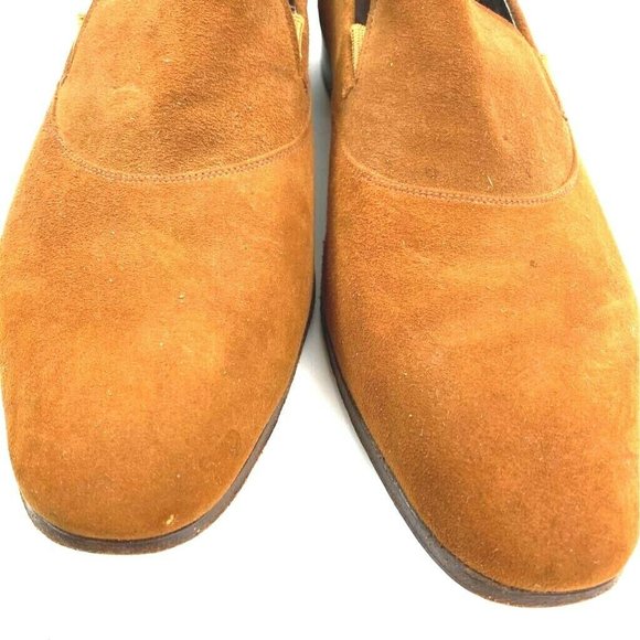 Padrilles Mens Loafers Shoes Brown Almond Toe Slip